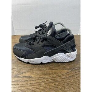 Nike Air Huarache Run Women's Size 8 Running Shoes Black Sneakers Athletic